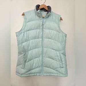 Lands End Women's Mint Green Puffer Vest